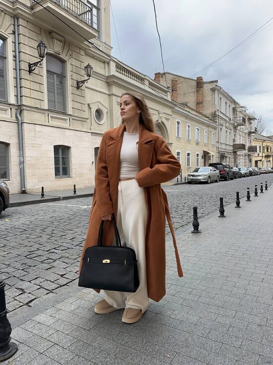 Кашемірове пальто з якісною підкладкою та синтепоном 